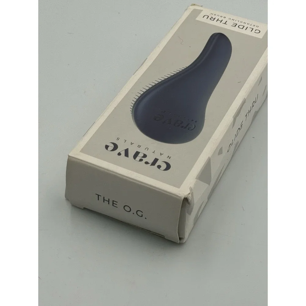 Crave Naturals Glide Thru Detangling Brush Blue New in Box
